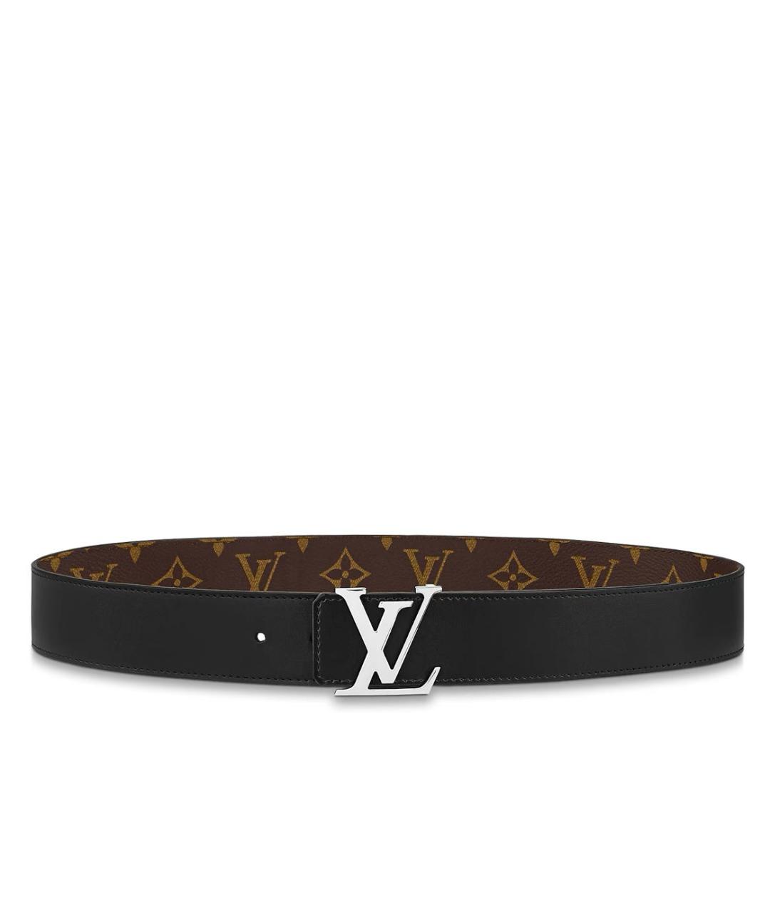 LOUIS VUITTON Коричневый кожаный ремень, фото 1