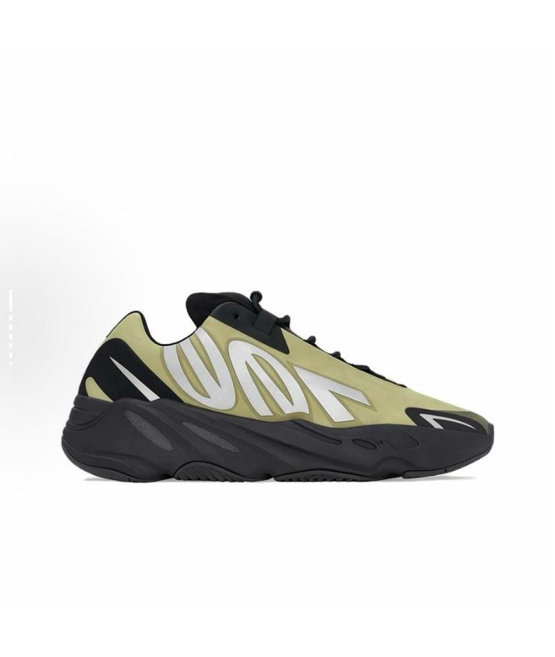 ADIDAS YEEZY Зеленые текстильные кроссовки, фото 7
