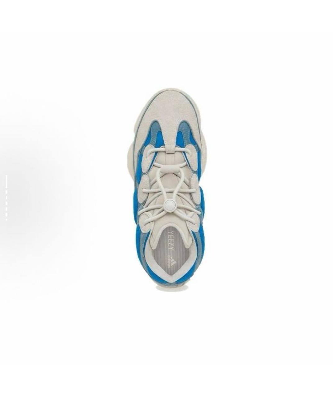 ADIDAS YEEZY Бежевые замшевые кроссовки, фото 6