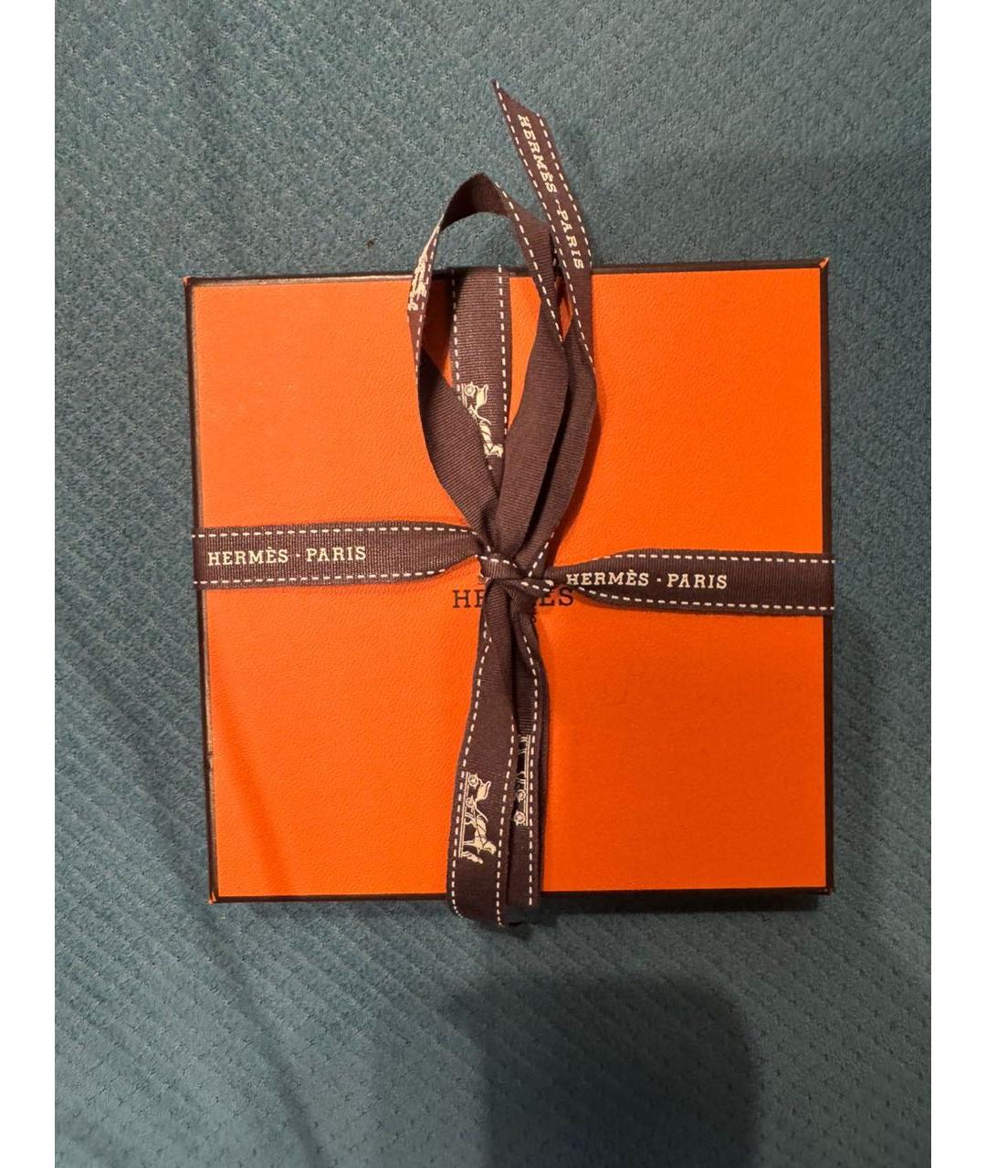 HERMES Коричневый кожаный чокер, фото 6