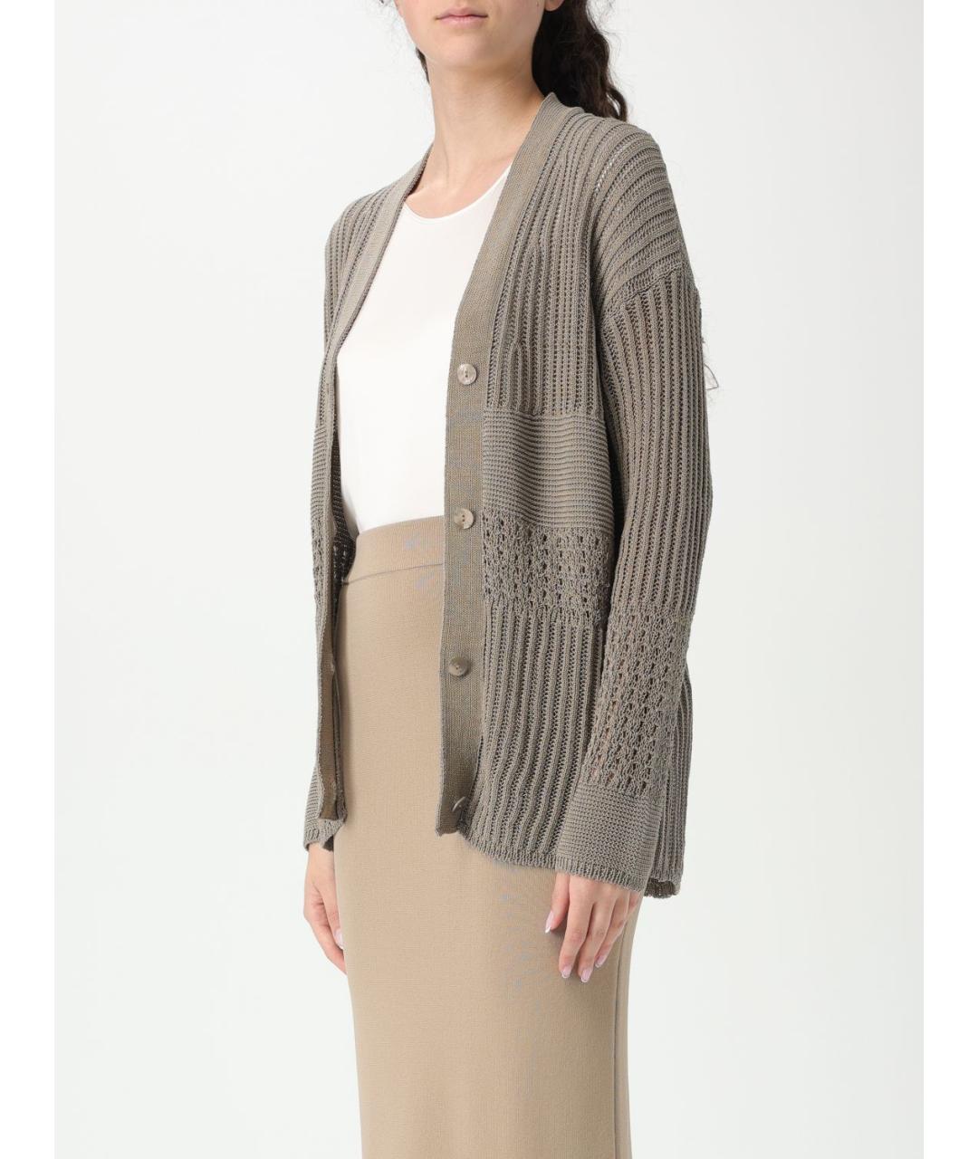 MAX MARA Серый кардиган, фото 5