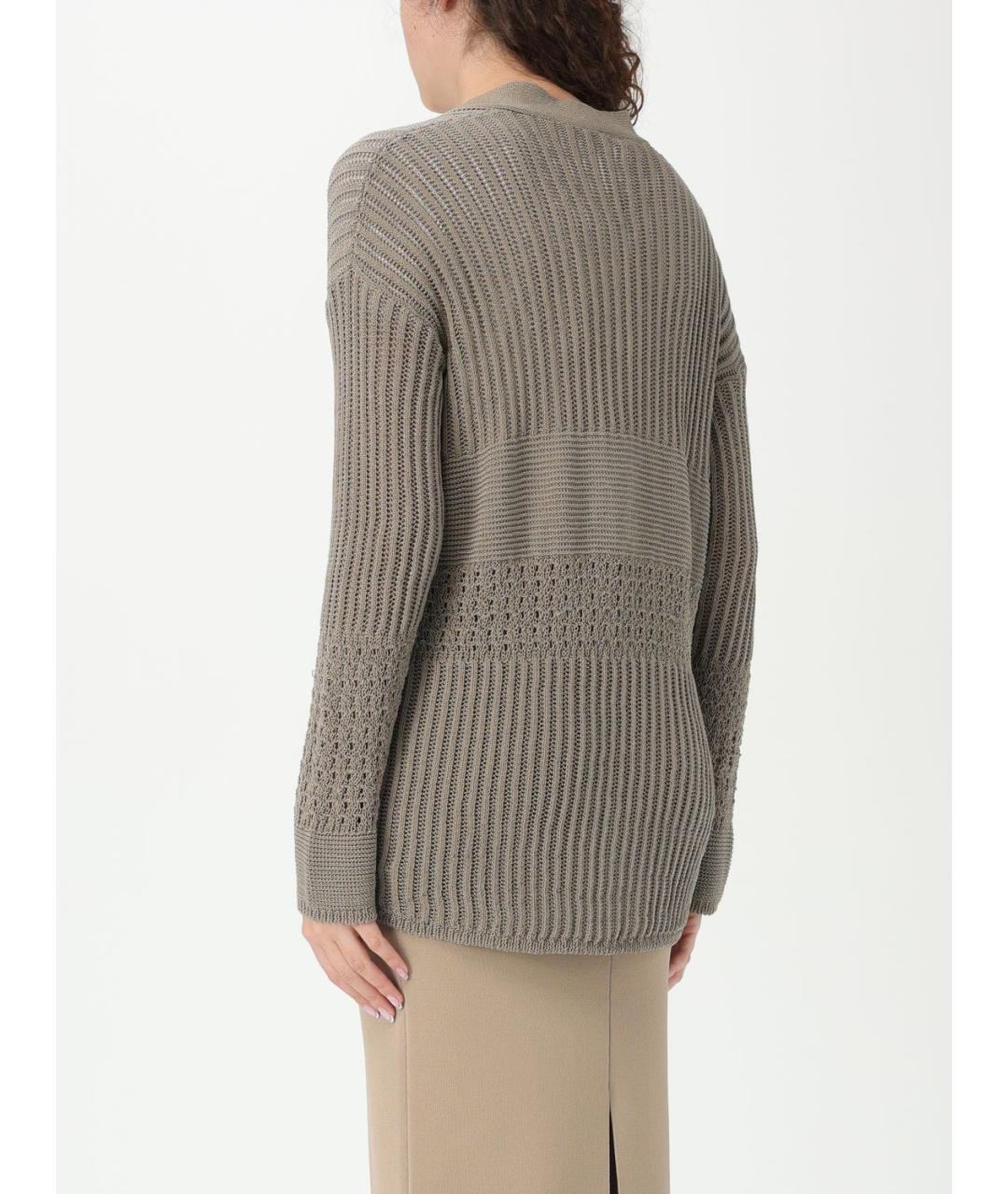 MAX MARA Серый кардиган, фото 4