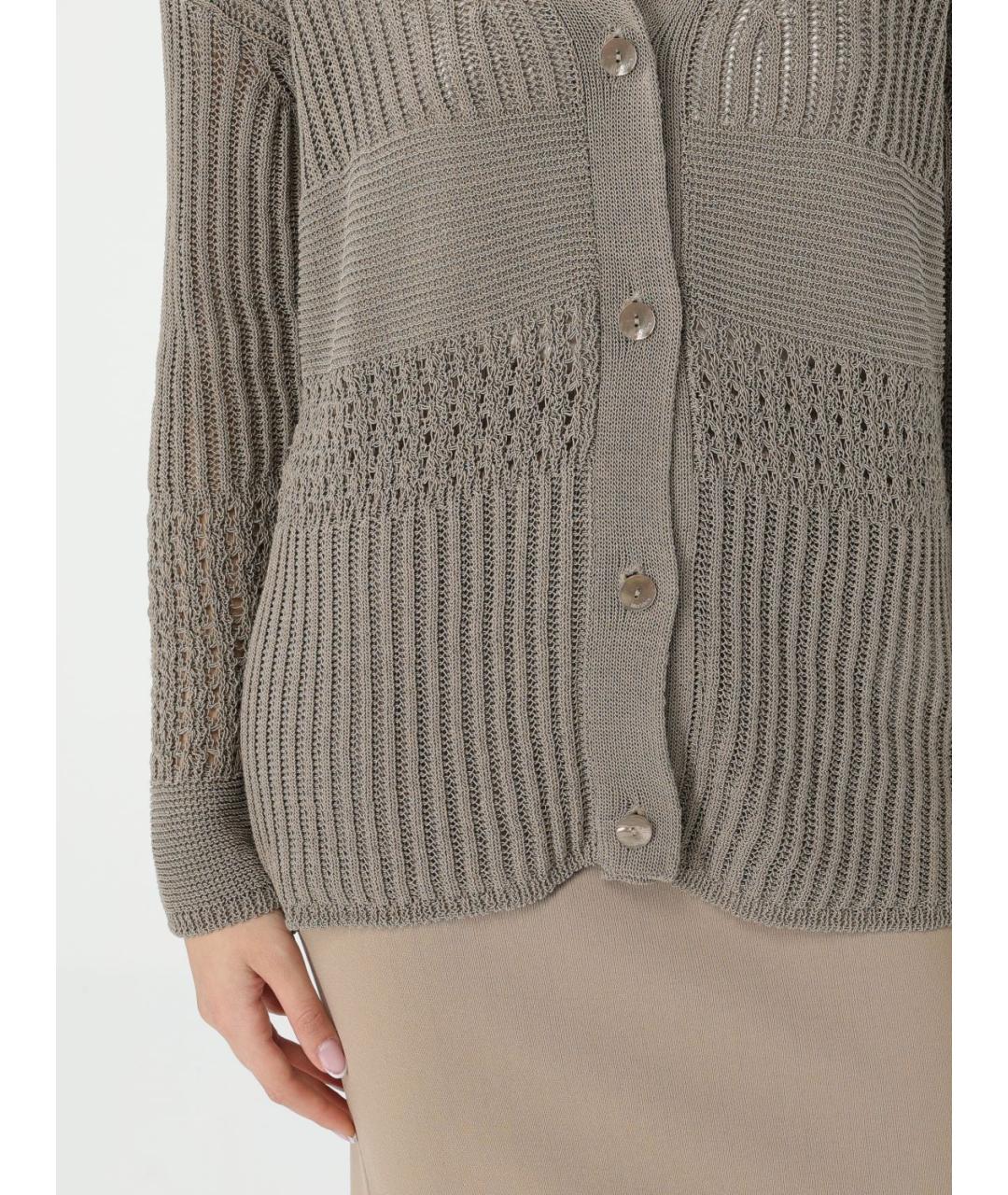 MAX MARA Серый кардиган, фото 6