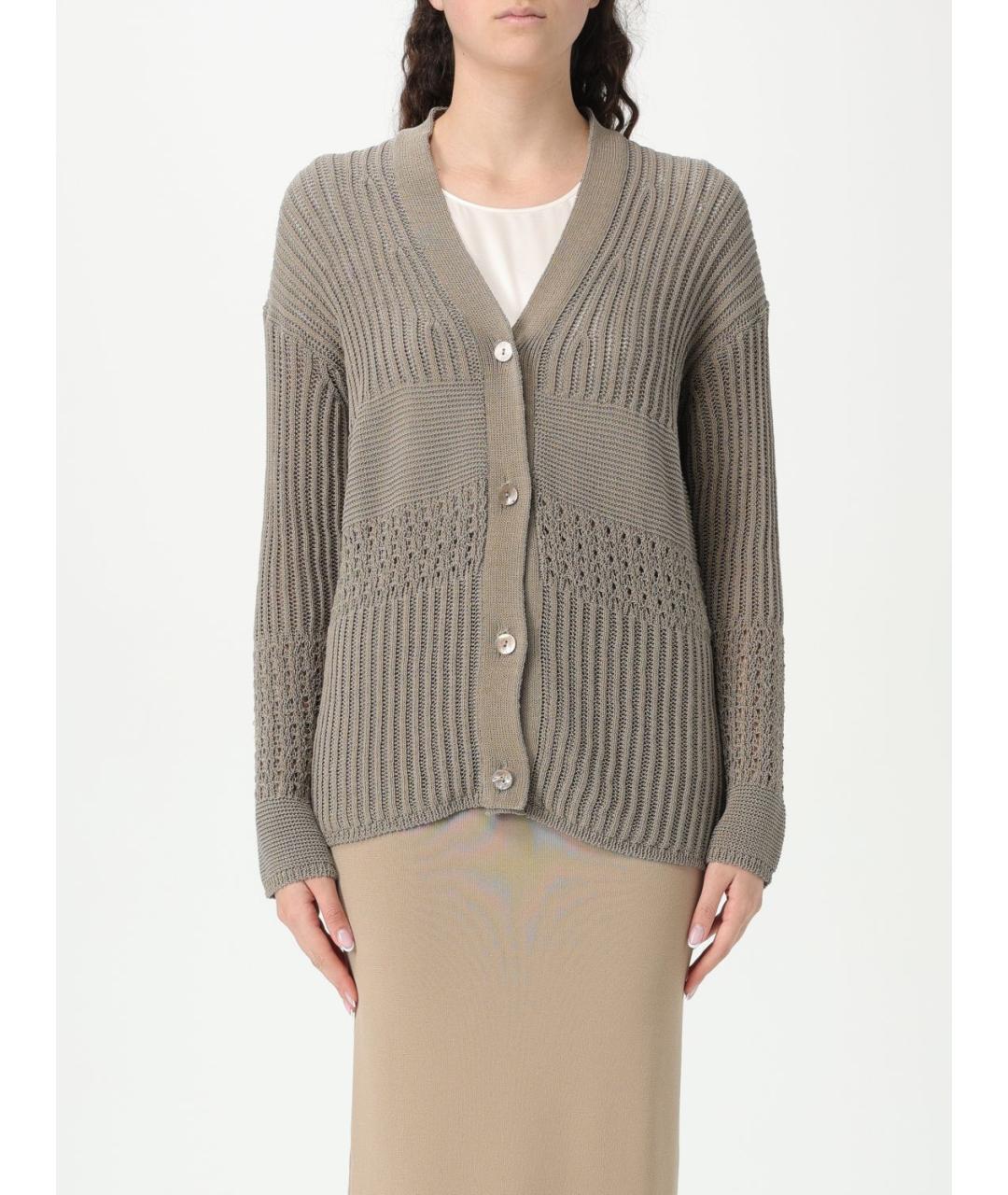 MAX MARA Серый кардиган, фото 2