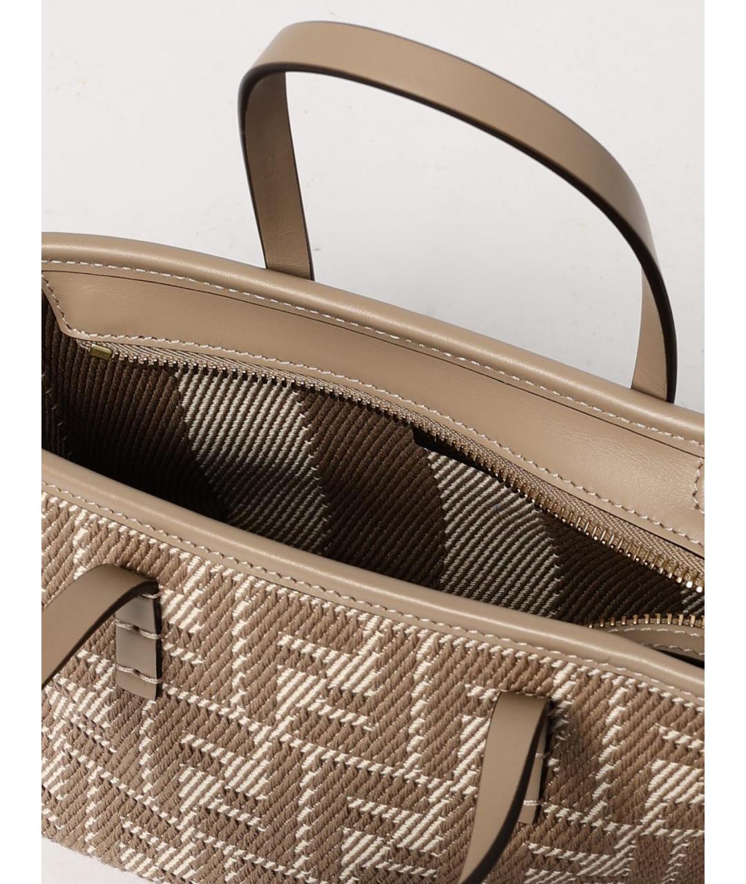 FENDI Бежевая деним сумка тоут, фото 4