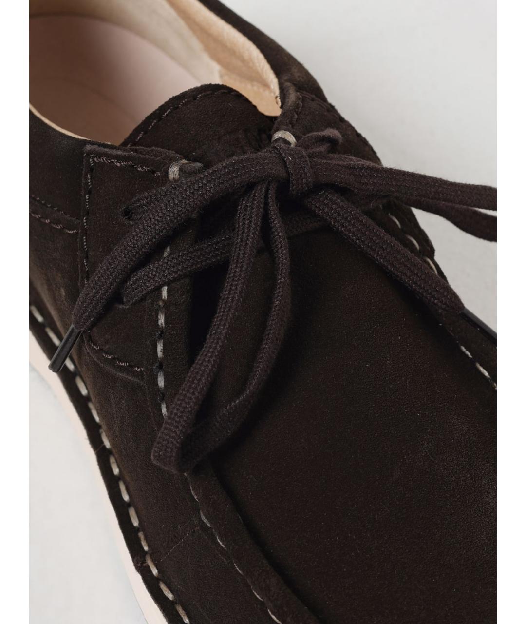 BIRKENSTOCK Коричневые кожаные низкие ботинки, фото 4