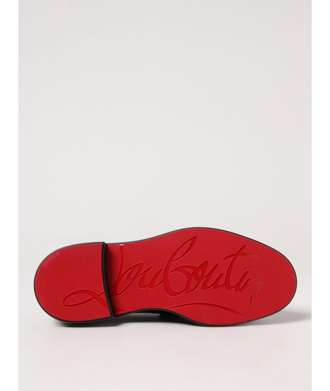 CHRISTIAN LOUBOUTIN Черные лоферы из лакированной кожи, фото 4