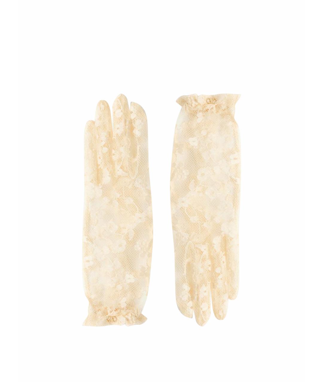 VALENTINO Желтые перчатки, фото 1