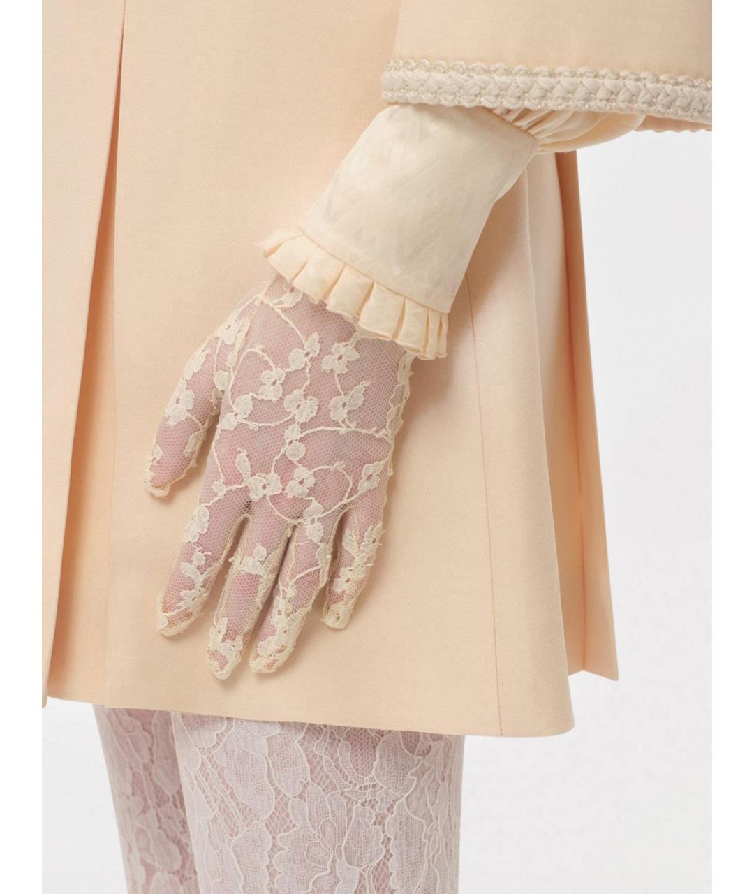 VALENTINO Желтые перчатки, фото 2