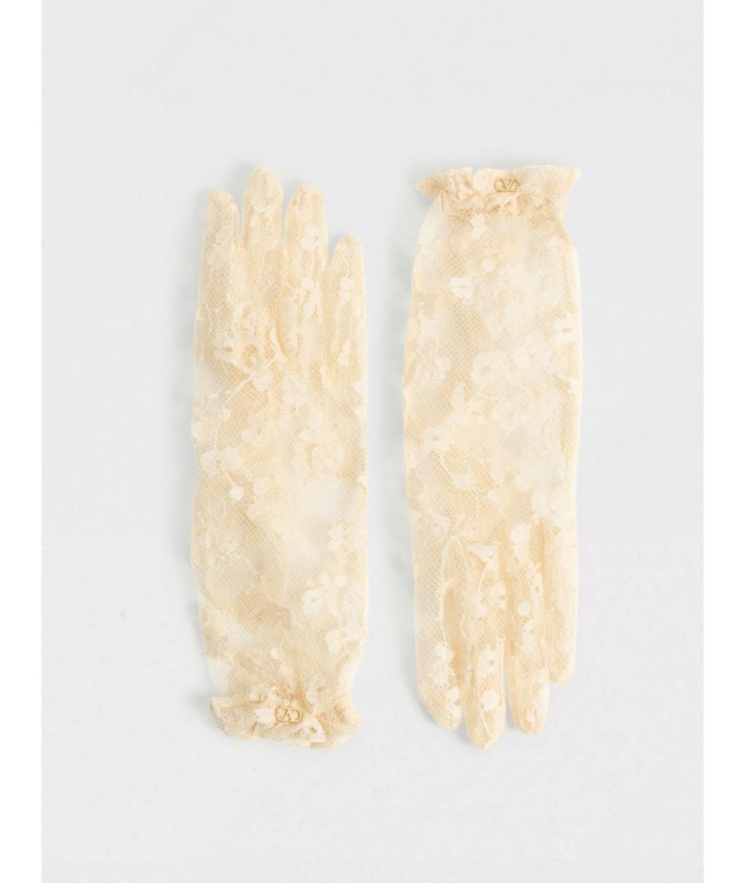 VALENTINO Желтые перчатки, фото 4