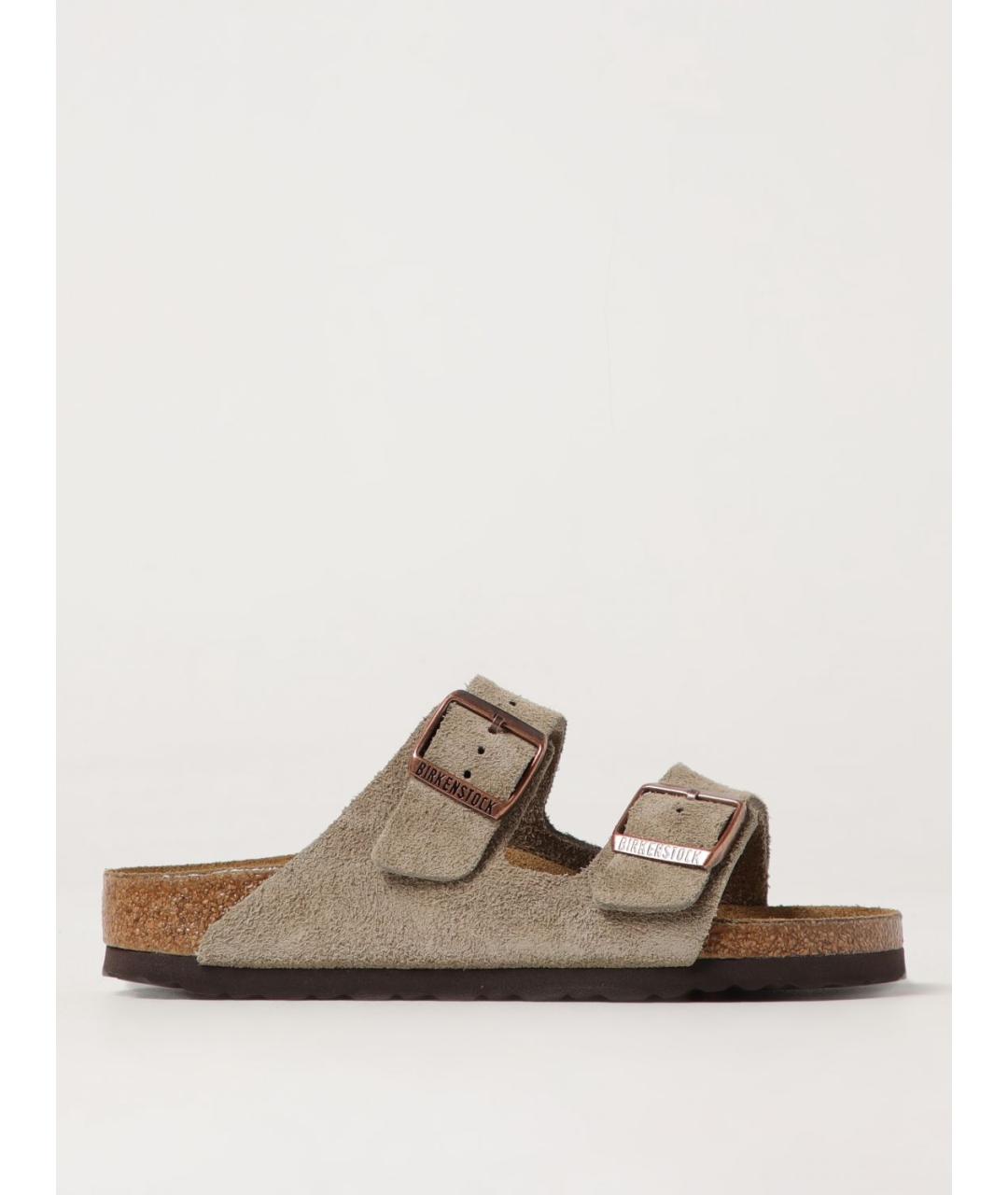 BIRKENSTOCK Бежевые шлепанцы, фото 5