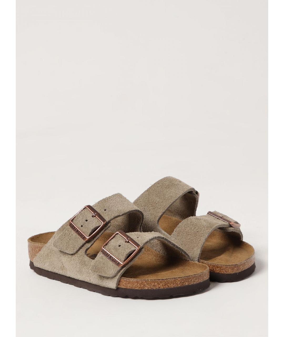 BIRKENSTOCK Бежевые шлепанцы, фото 2