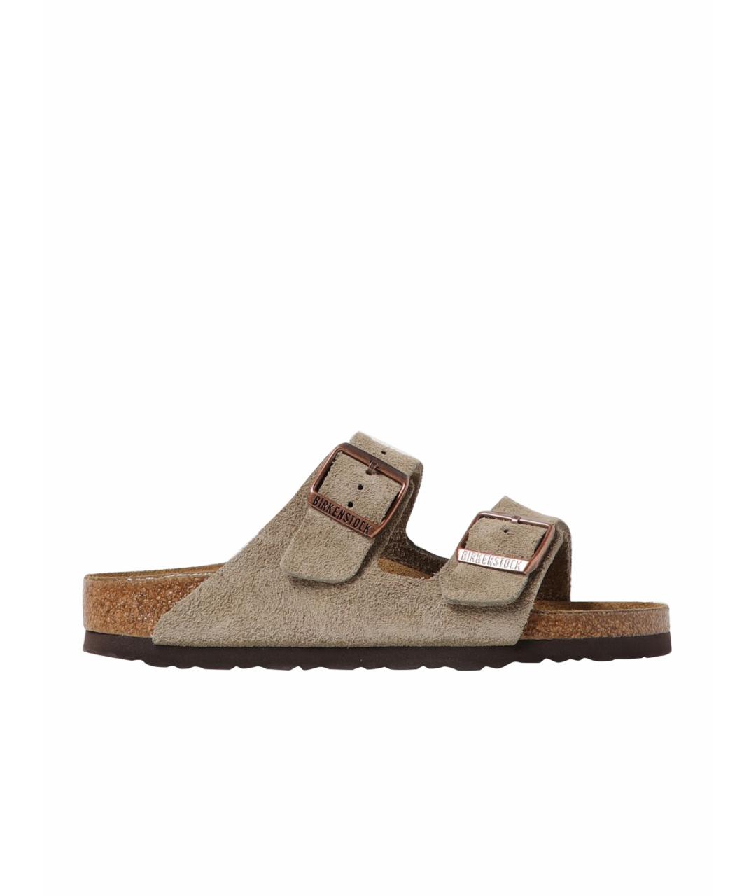 BIRKENSTOCK Бежевые шлепанцы, фото 1