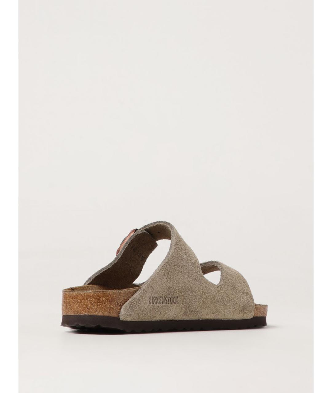 BIRKENSTOCK Бежевые шлепанцы, фото 3