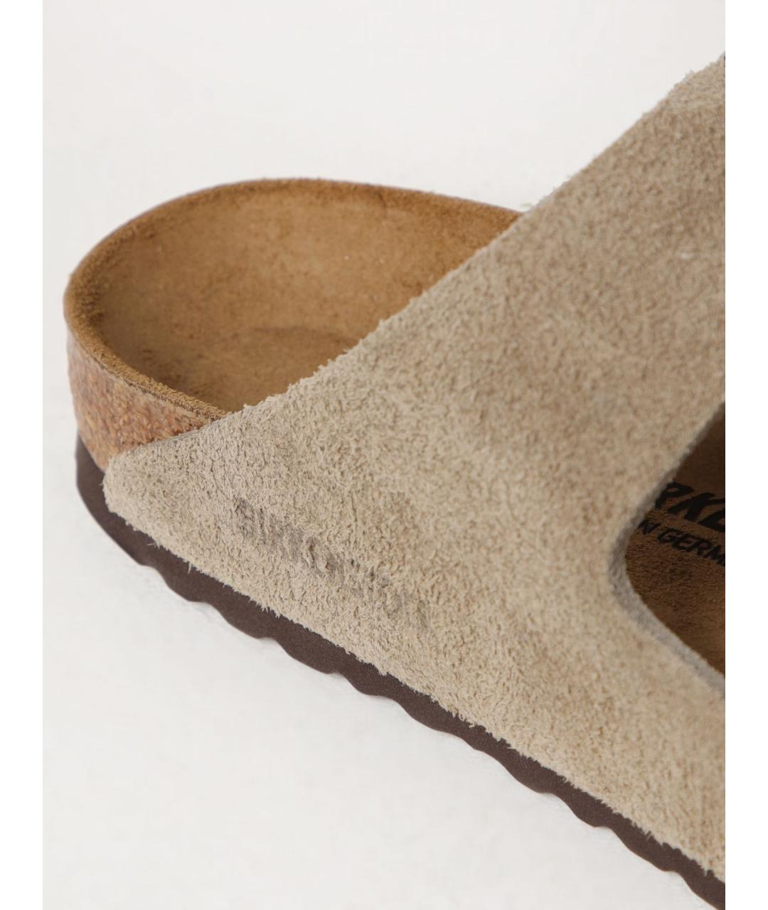 BIRKENSTOCK Бежевые шлепанцы, фото 4