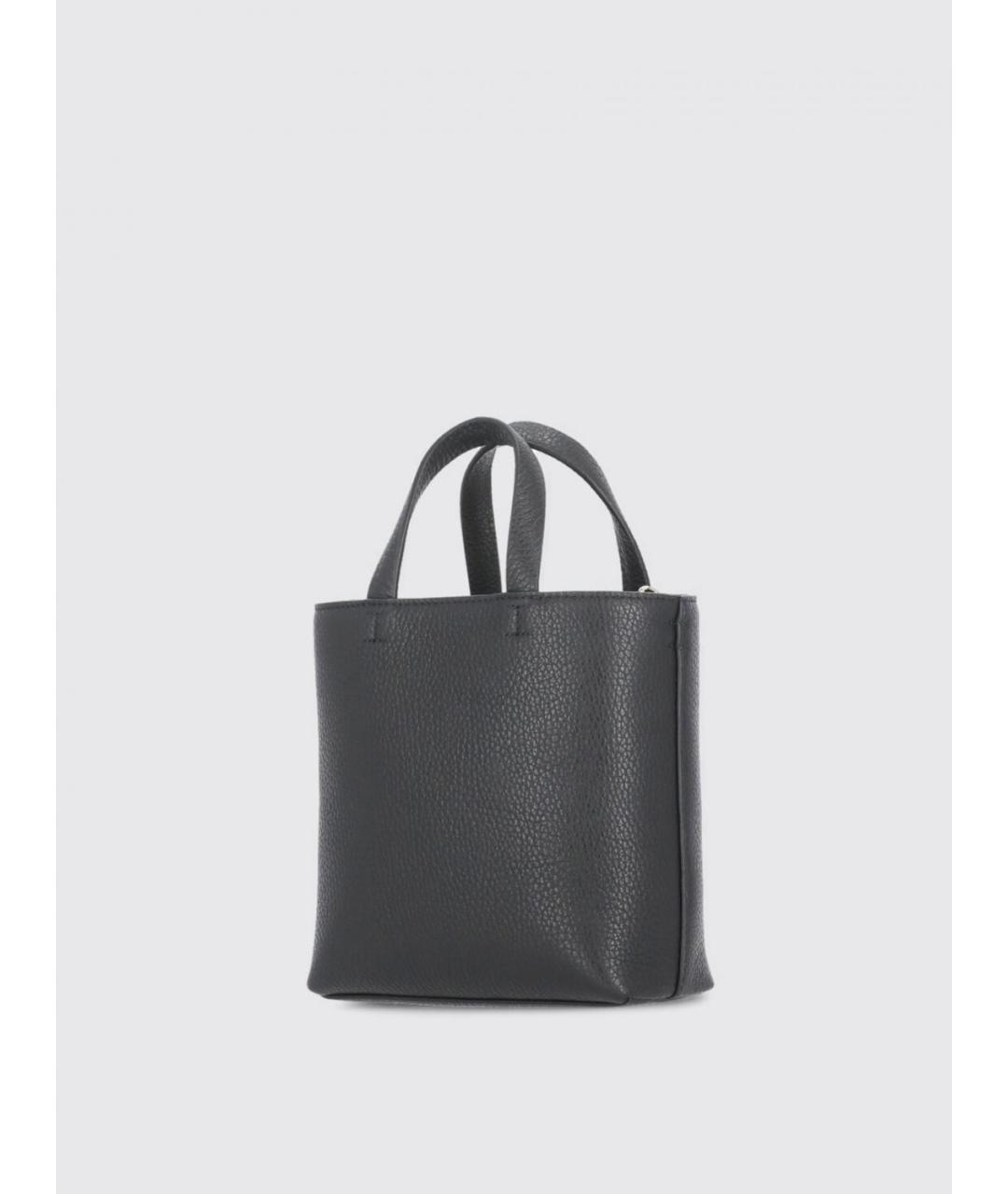 FURLA Черная кожаная сумка тоут, фото 3