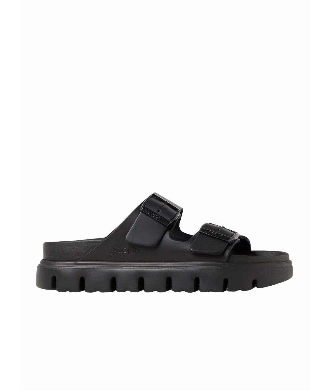 BIRKENSTOCK Черные шлепанцы, фото 1