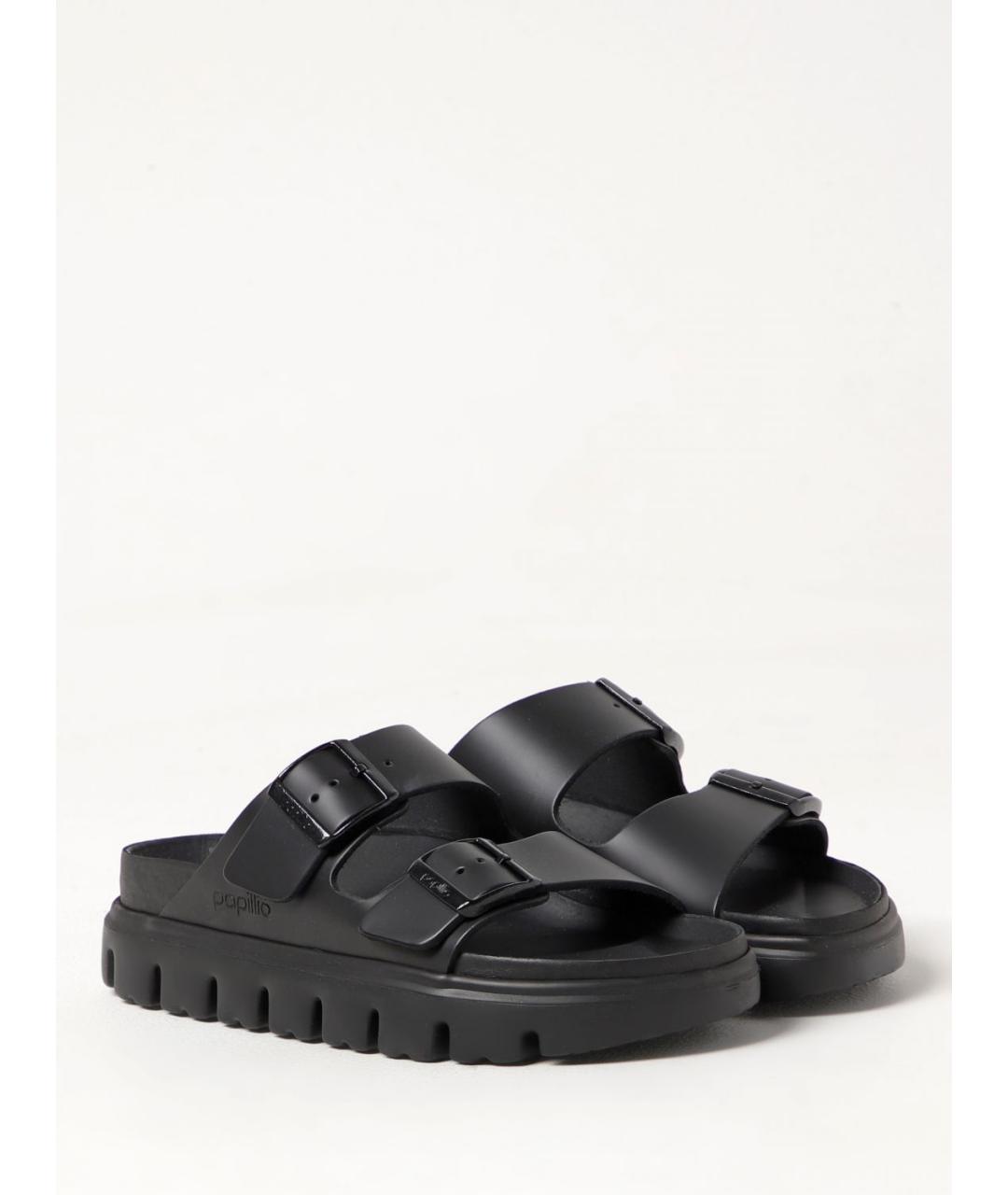 BIRKENSTOCK Черные шлепанцы, фото 2