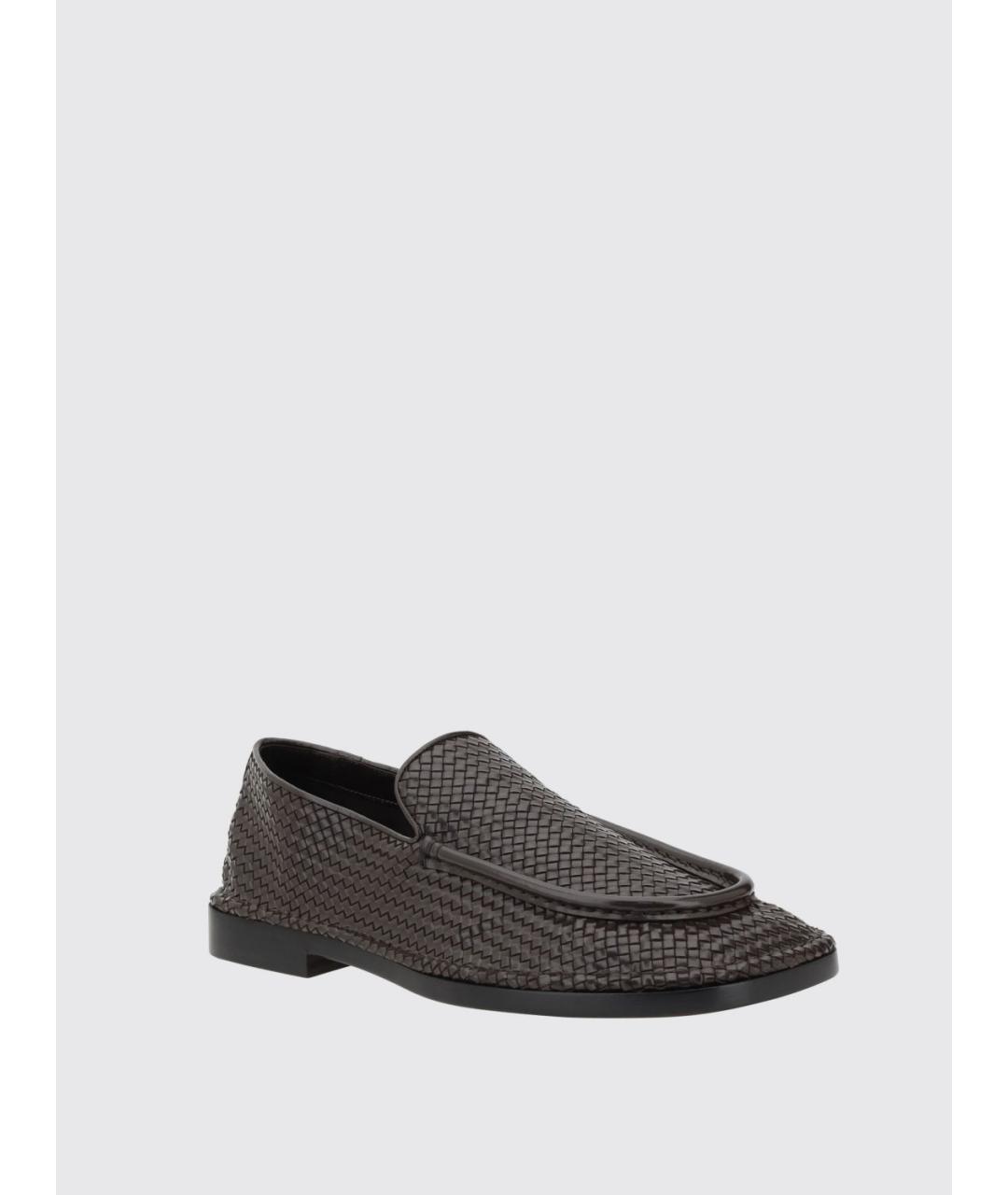 BOTTEGA VENETA Коричневые кожаные лоферы, фото 2