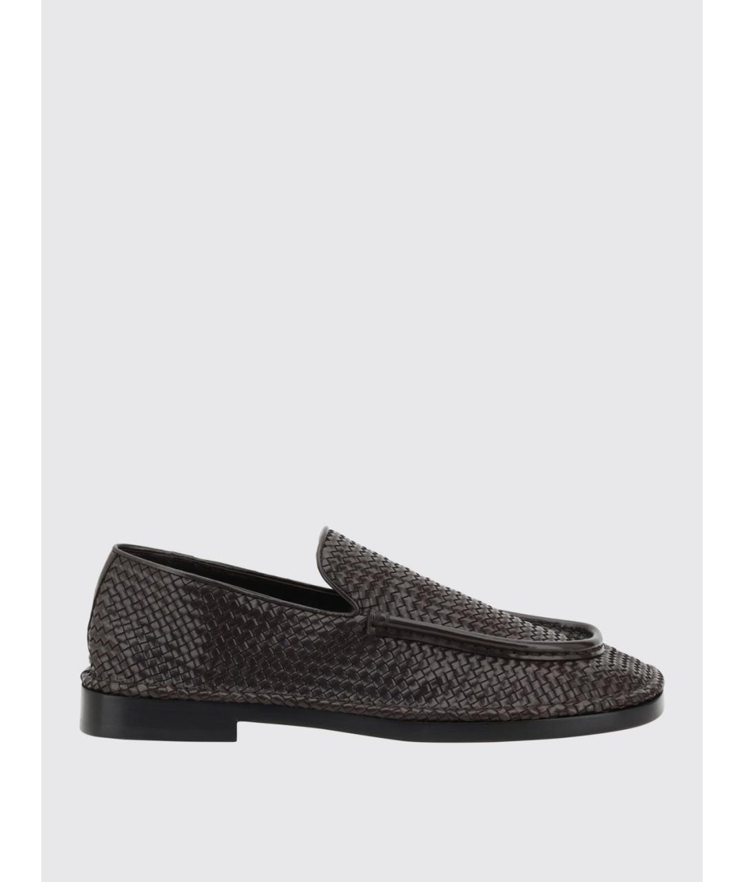 BOTTEGA VENETA Коричневые кожаные лоферы, фото 4