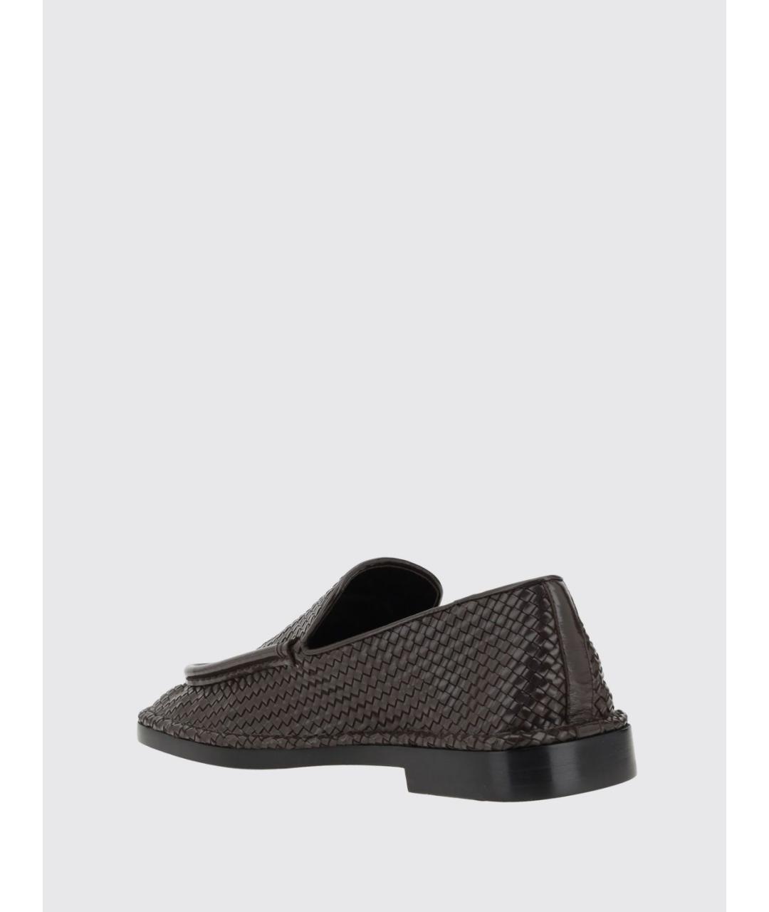 BOTTEGA VENETA Коричневые кожаные лоферы, фото 3