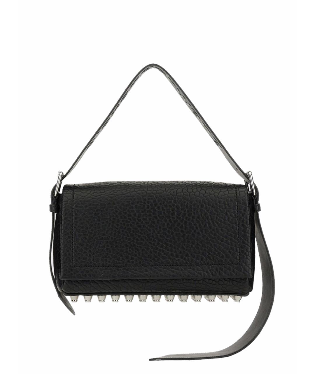 ALEXANDER WANG Черная кожаная сумка через плечо, фото 1