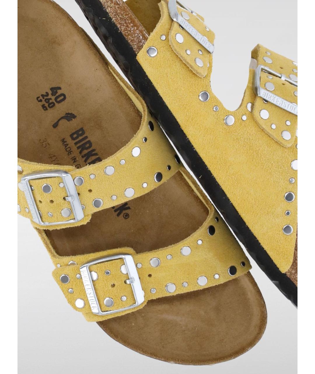 BIRKENSTOCK Желтые шлепанцы, фото 4