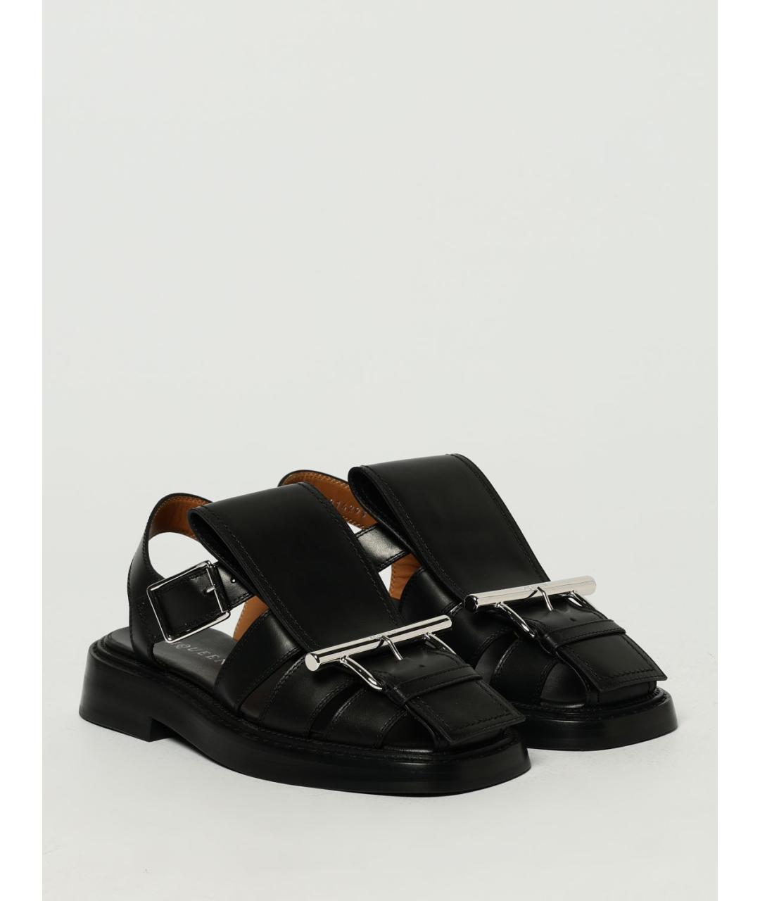 ALEXANDER MCQUEEN Черные босоножки, фото 2