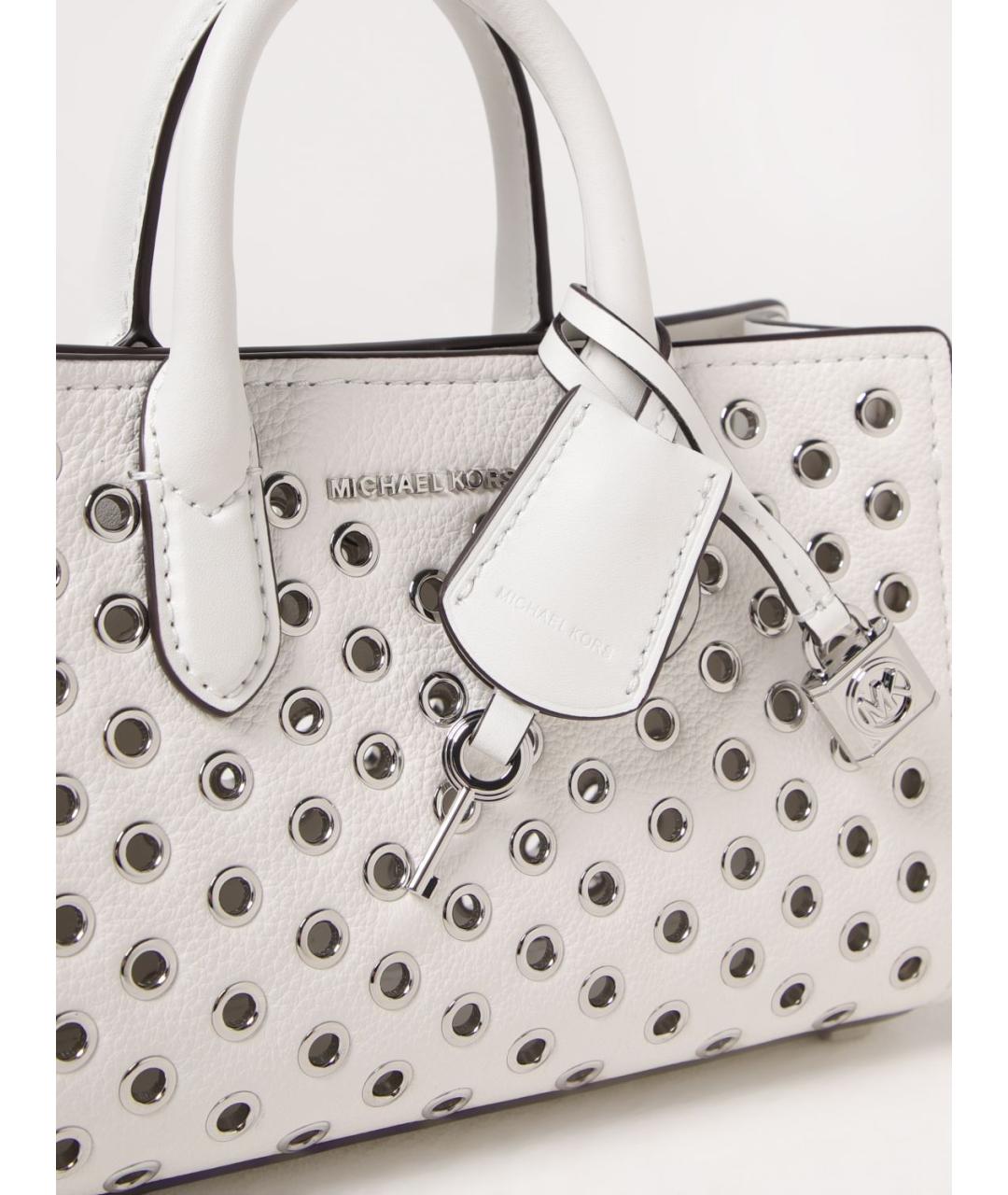MICHAEL KORS Белая сумка тоут, фото 3