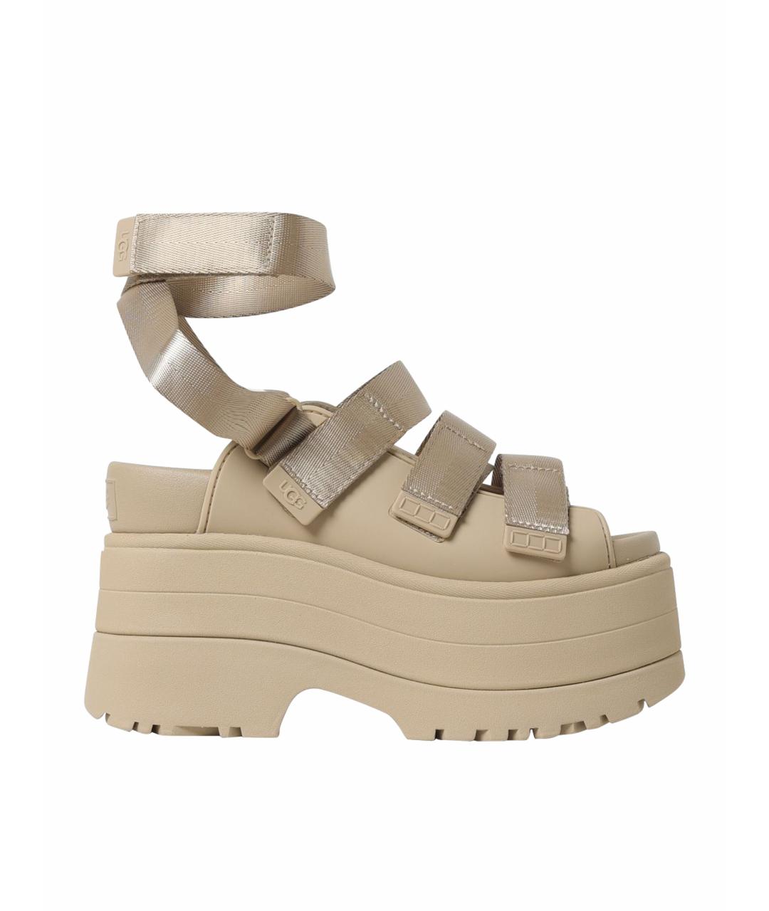 UGG AUSTRALIA Бежевые сандалии, фото 1