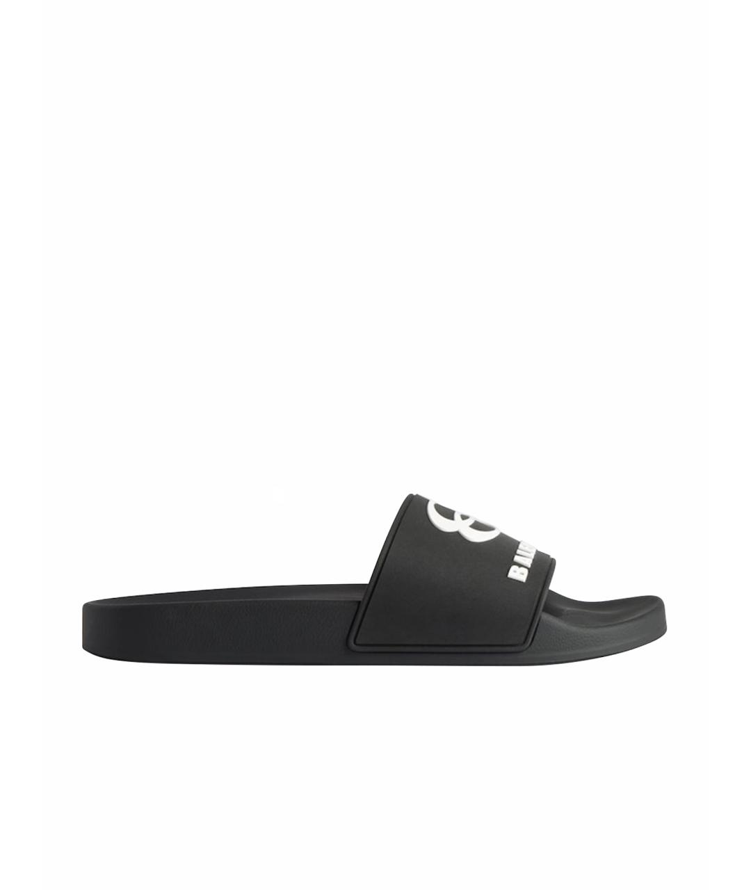 BALENCIAGA Черные шлепанцы, фото 1