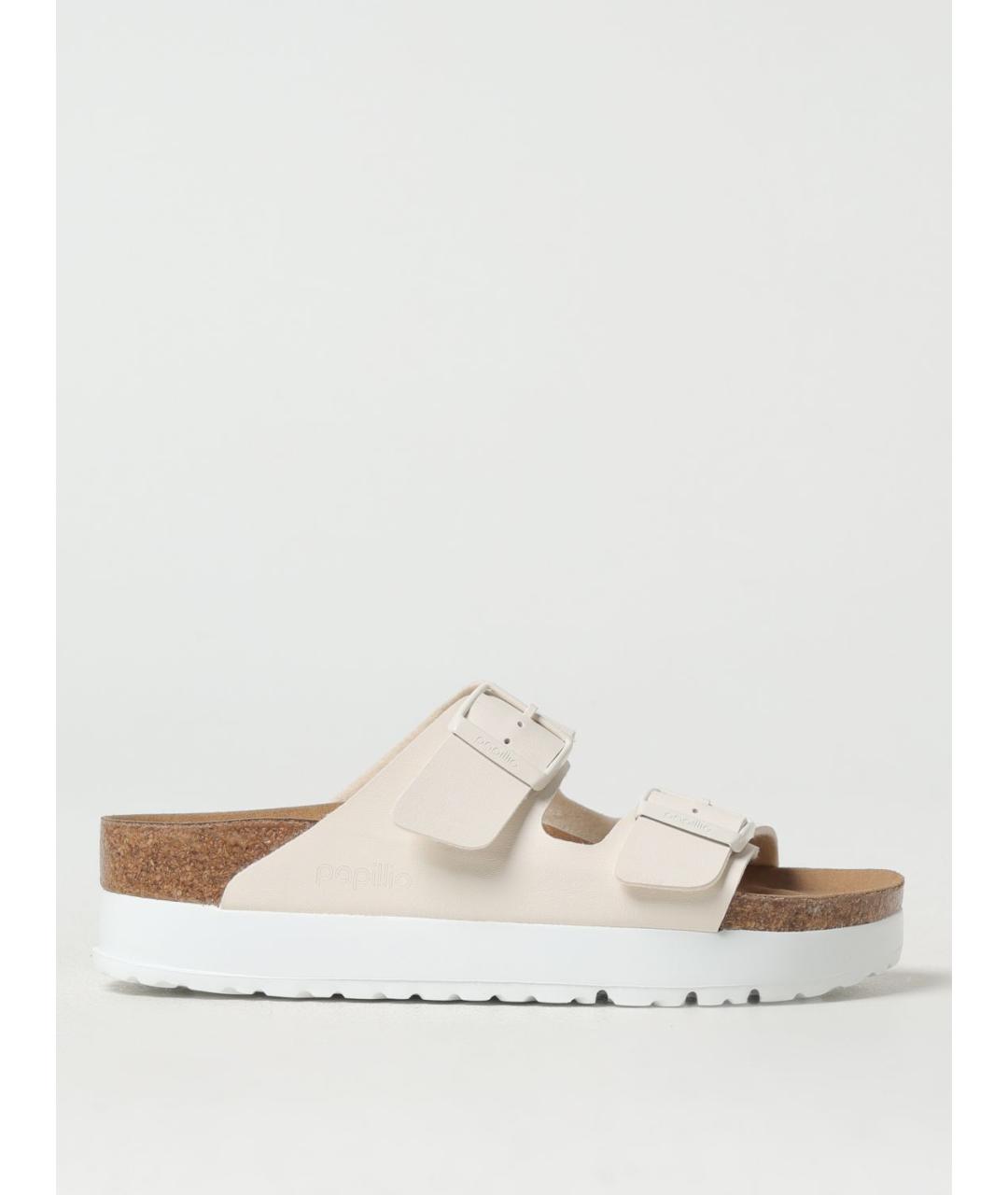 BIRKENSTOCK Белые шлепанцы, фото 5