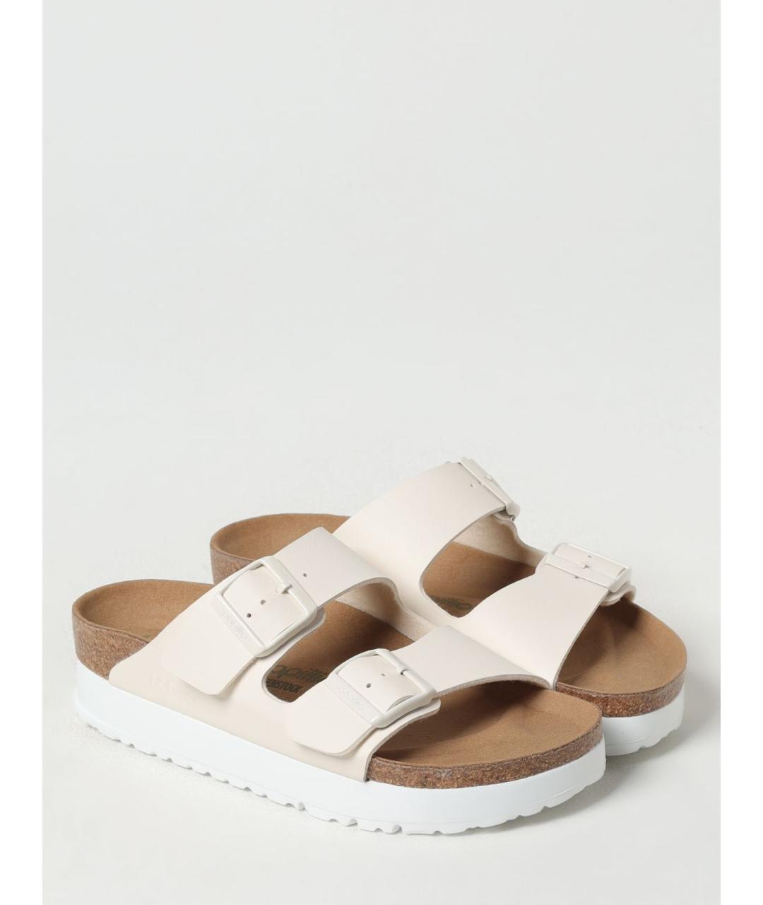 BIRKENSTOCK Белые шлепанцы, фото 2