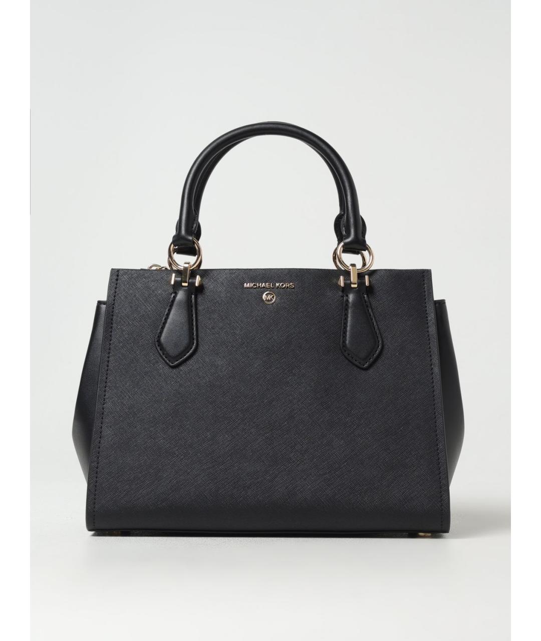 MICHAEL KORS Черная кожаная сумка тоут, фото 4