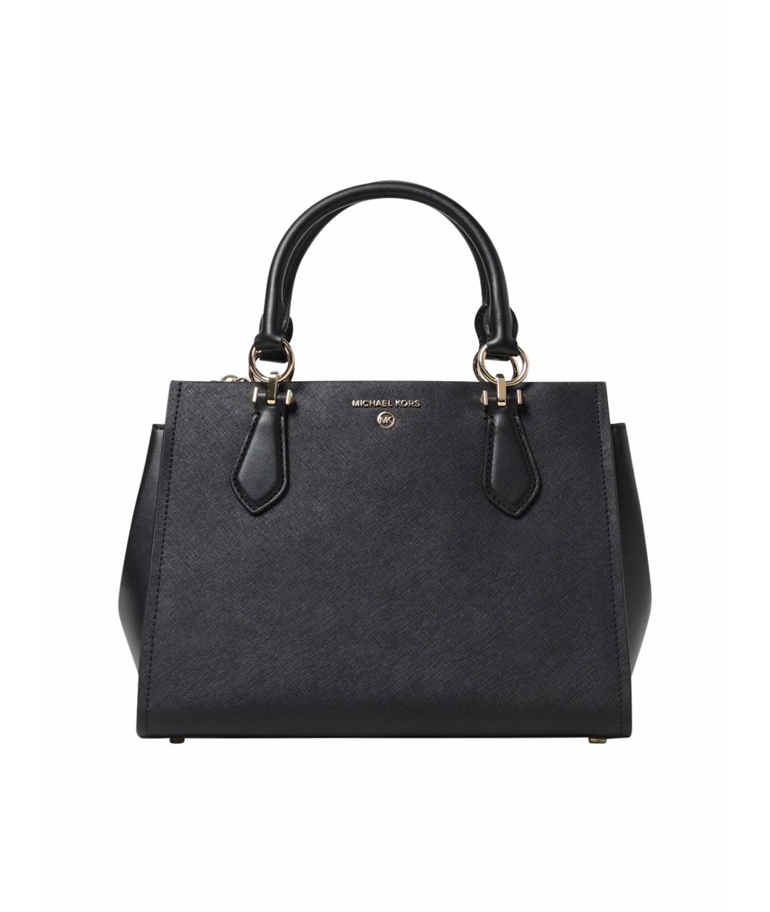 MICHAEL KORS Черная кожаная сумка тоут, фото 1