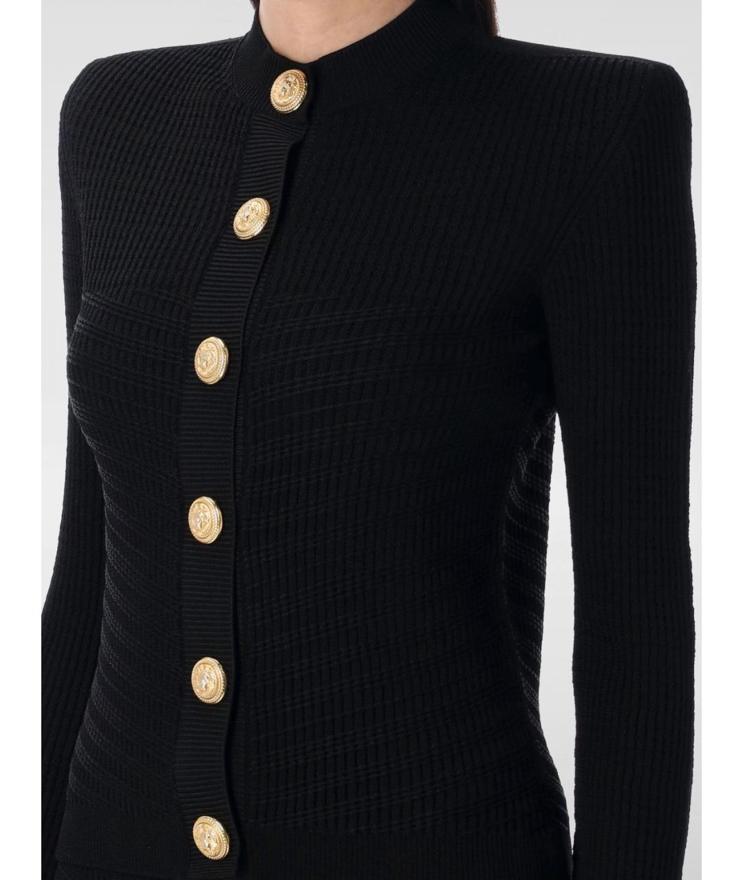 BALMAIN Черный кардиган, фото 3