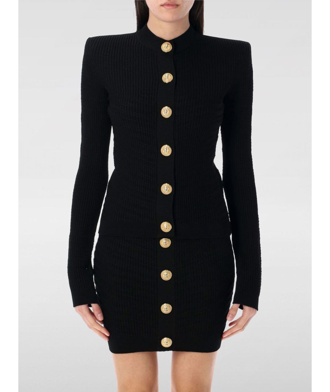BALMAIN Черный кардиган, фото 4