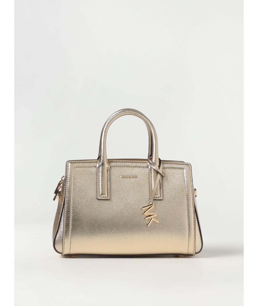 MICHAEL KORS Золотая сумка тоут, фото 4