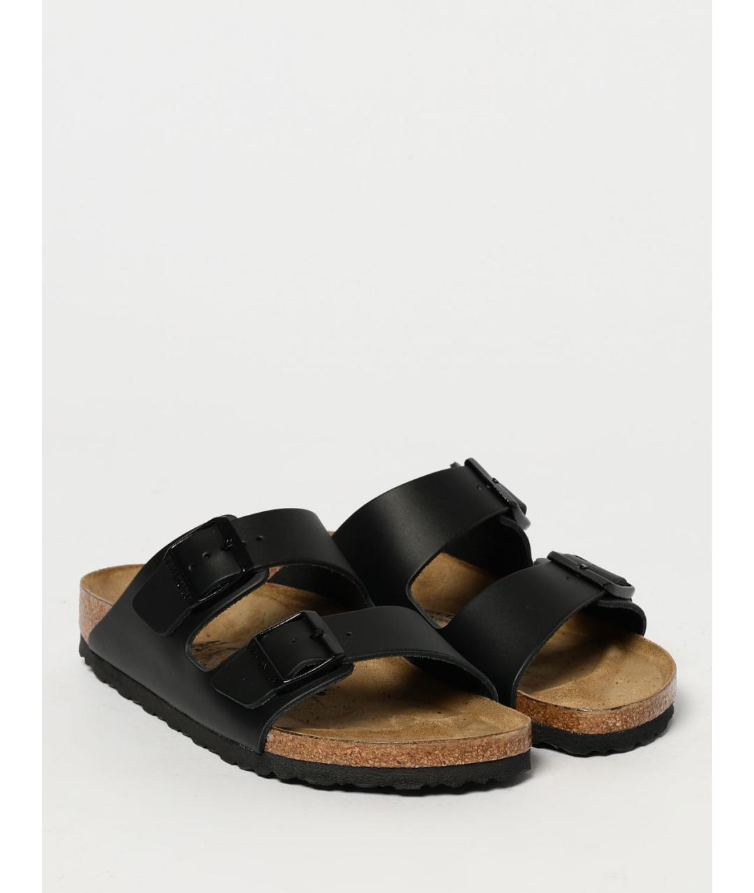 BIRKENSTOCK Черные шлепанцы, фото 2