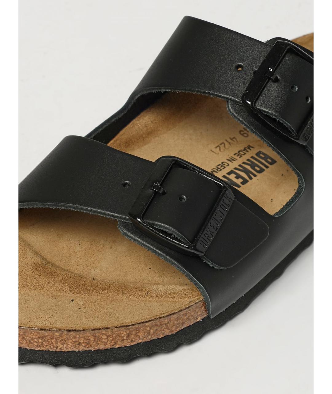BIRKENSTOCK Черные шлепанцы, фото 4