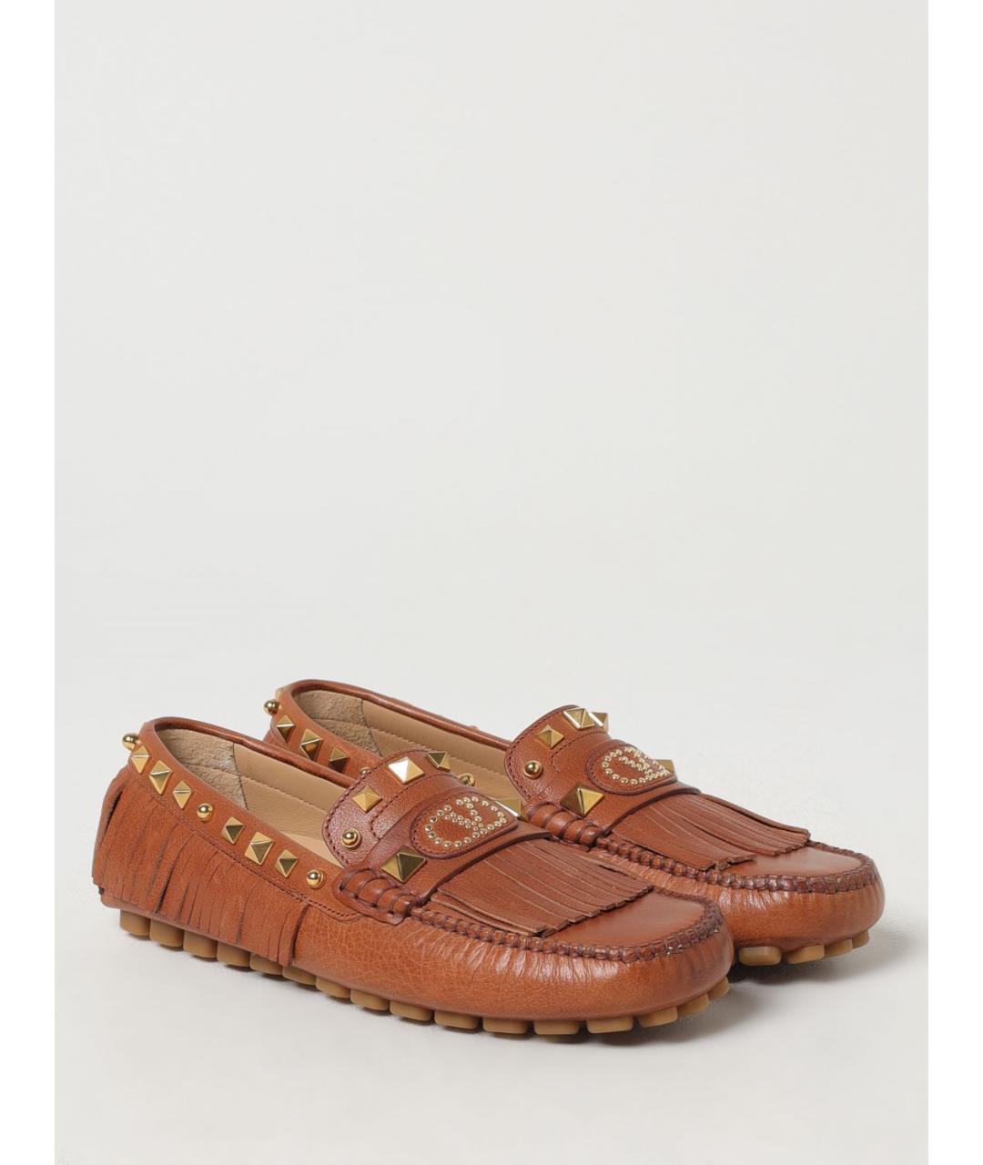 VALENTINO Коричневые мокасины, фото 2