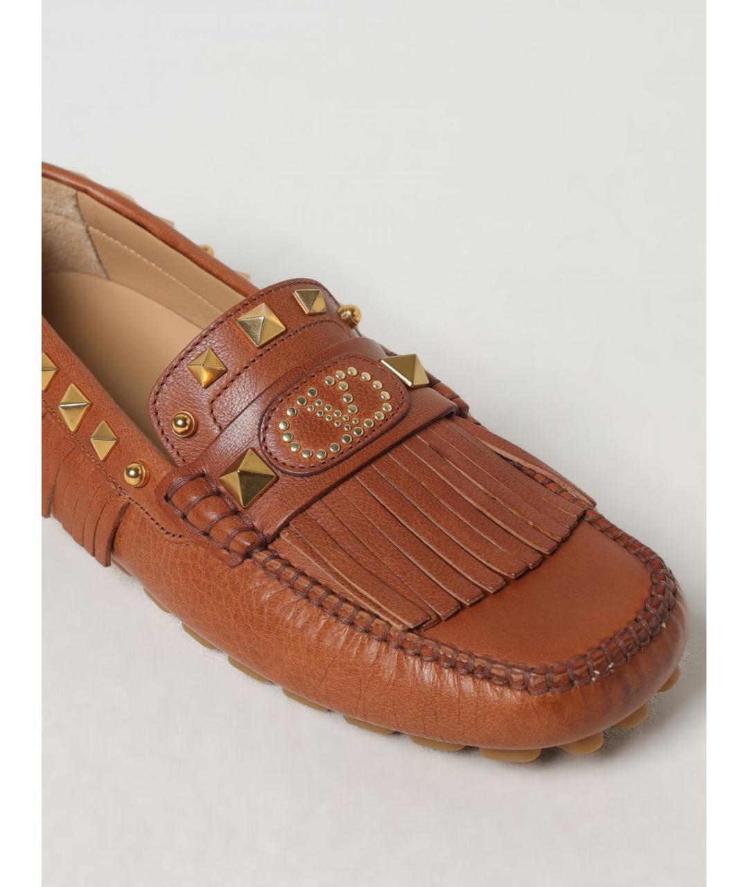 VALENTINO Коричневые мокасины, фото 4