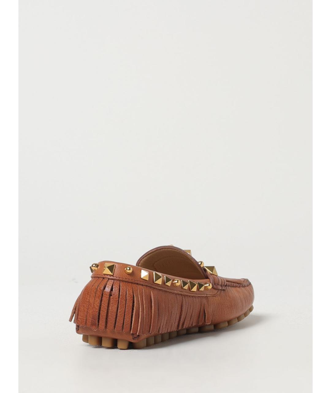 VALENTINO Коричневые мокасины, фото 3