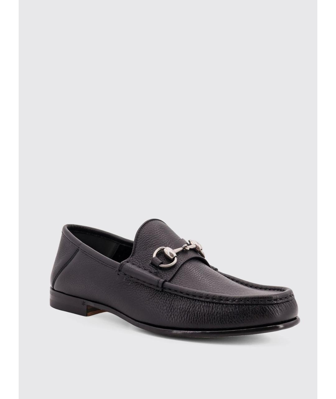 GUCCI Черные кожаные лоферы, фото 2
