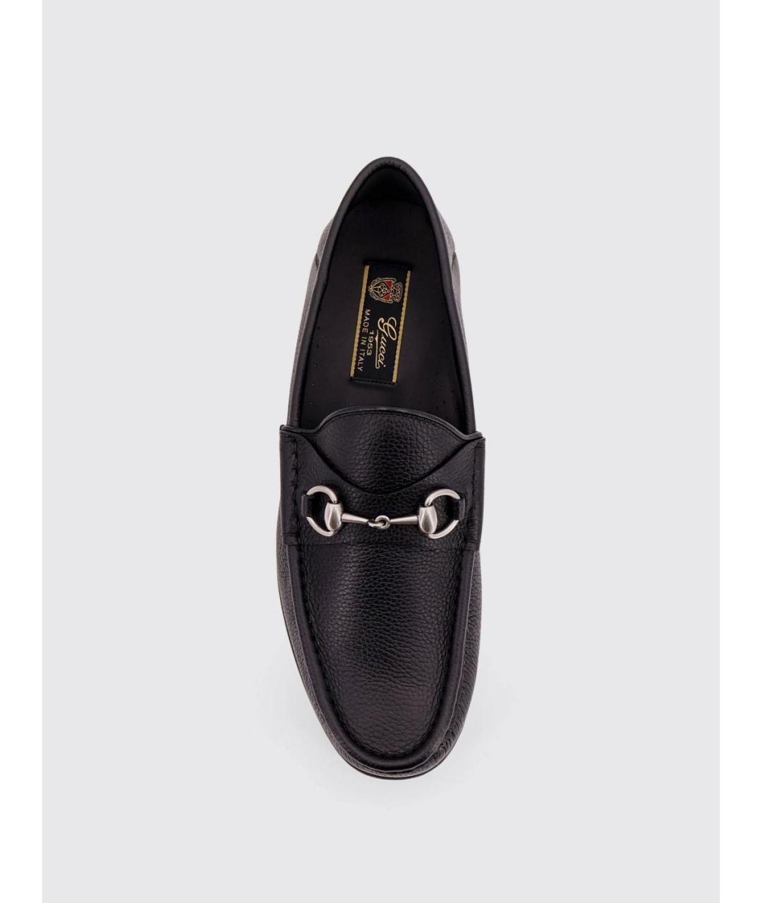 GUCCI Черные кожаные лоферы, фото 4