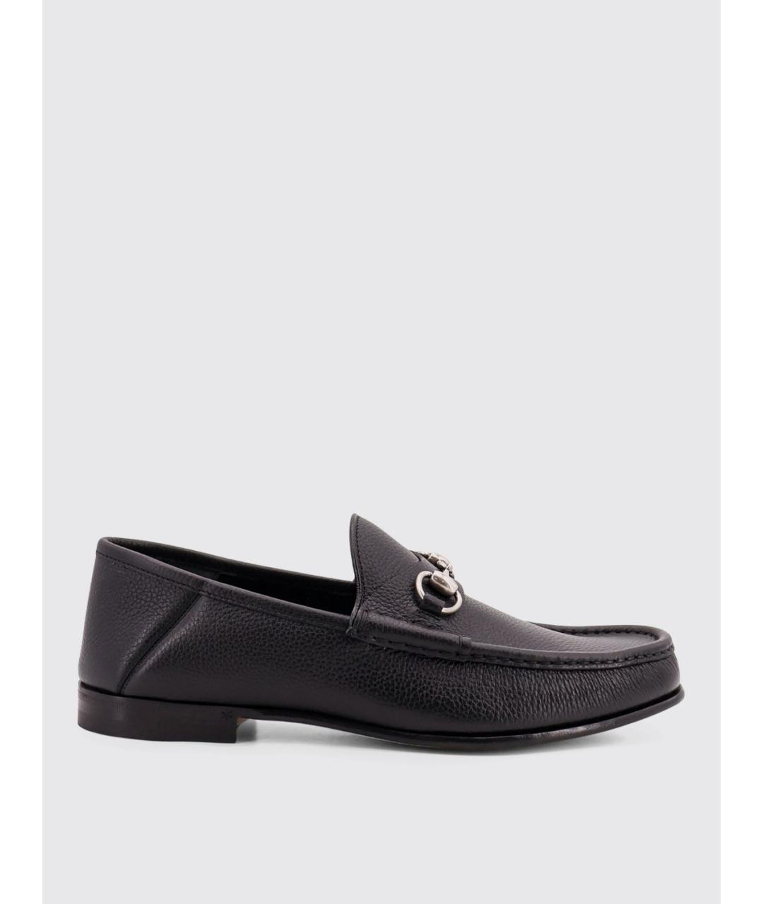 GUCCI Черные кожаные лоферы, фото 5