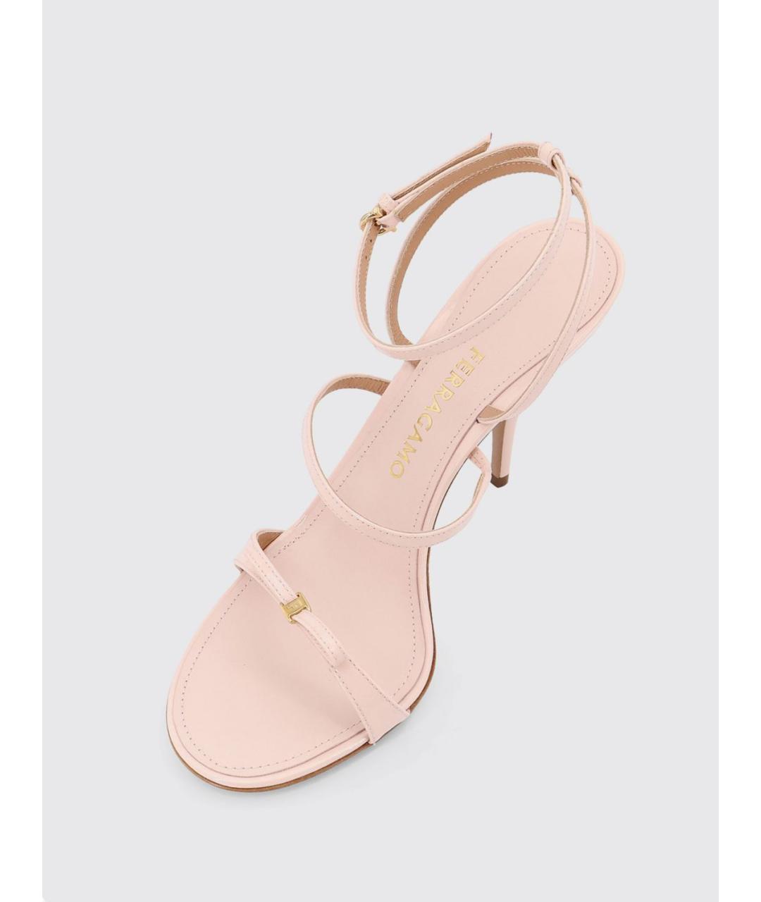 FERRAGAMO Розовые кожаные туфли, фото 4