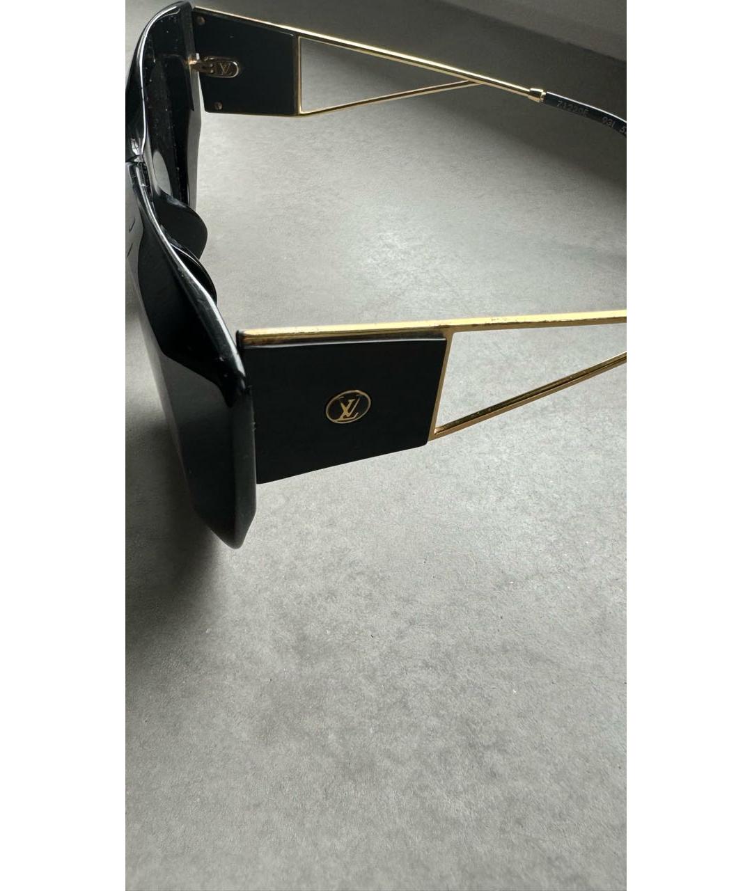 LOUIS VUITTON Черные пластиковые солнцезащитные очки, фото 3