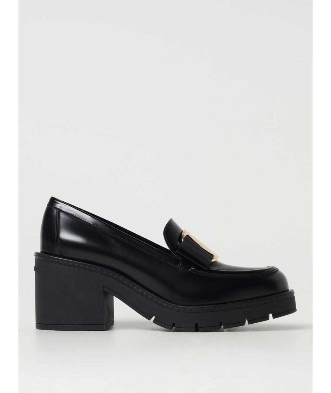 FERRAGAMO Черные кожаные туфли, фото 5