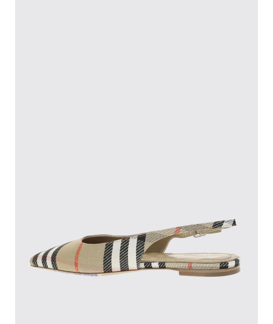 BURBERRY Бежевые туфли, фото 3